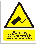 Caution CCTV Cameras in Operation Sign