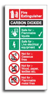 Fire Extinguisher CO2 Sign - Fire Safety Signs
