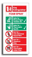Fire Extinguisher Foam Sign - Fire Safety Signs